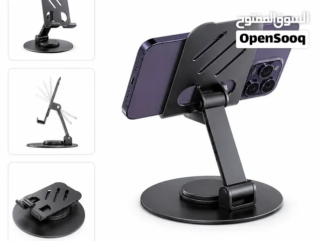 ستاند معدني من ماركةMultifunctional قابل للطي والدوران 360° للهاتف والتابلت يتحمل وزن ثقيل