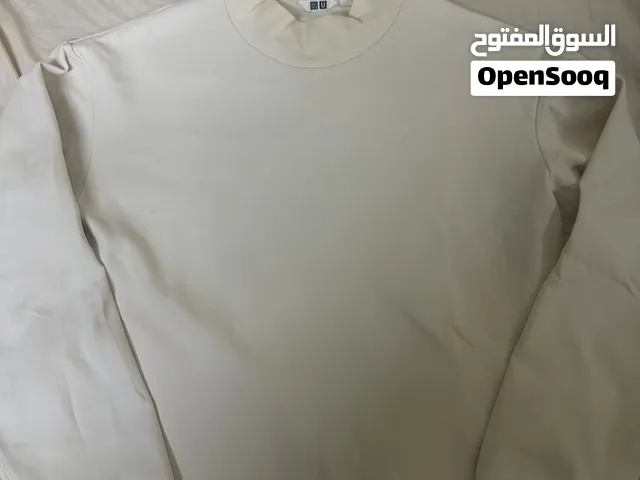 UNIQLO U تيشيرت رجالي أكمام طويلة Mock Neck مقاس m
