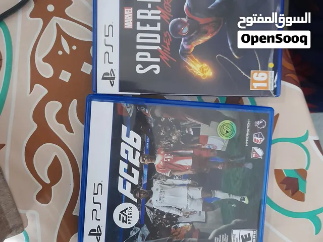 PS5 FC26(1800 ج)& spider man( 1200 ج)