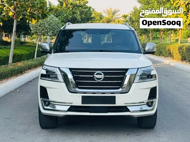 نيسان باترول مواصفات بلاتنيوم خليجي بدون حوادث موديل 2014 محول اصلي خارج وداخل