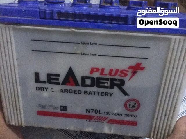 البطارية الظاهرة بالصورة هي LEADER PLUS N70L — الموديل ليدر بلس قابل للتفاوض