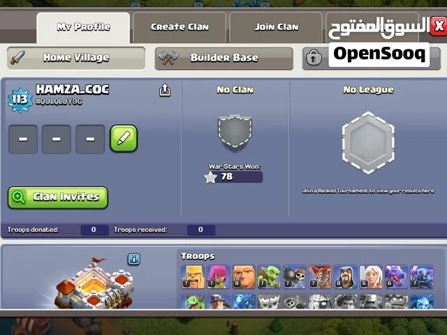 حساب كلاش اوف كلانس تاون هول 11 .