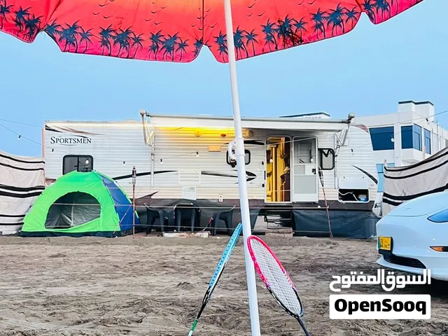 للبيع مشروع كرفان تخيم امريكي في صحار بدخل شهري يصل الى 900ریال شهريا
