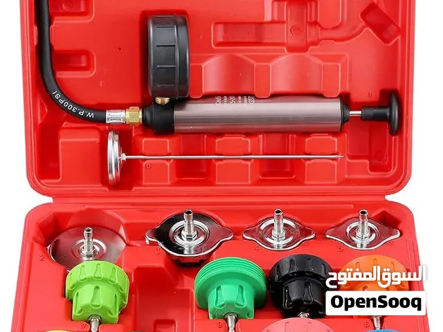 جهاز فحص وضغط الراديتر ومنظومة البريد عمله يدوي
