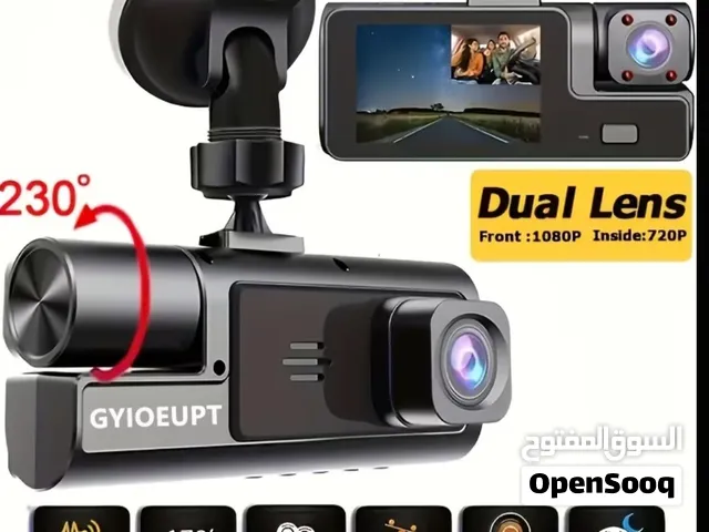 Dual-lens Dashcam, High-definition 1080P Front Camera 720P