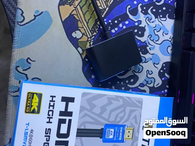 كيبل hdmi و محول من vga to hdmi بسعر 15000 الف