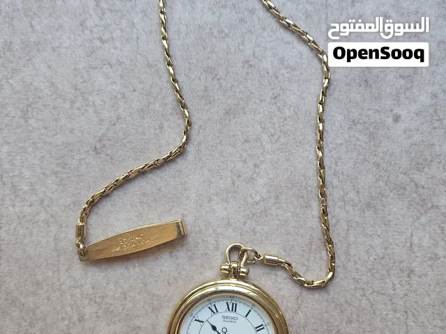ساعة جيب أصلية سيكو كوارتز (Seiko Quartz Pocket Watch 7N42A) - حالة ممتازة