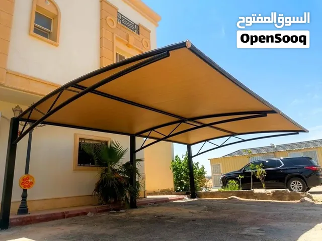 مظلات سيارات بالباحة تفصيل وتركيب وصيانة حسب الطلب قماش كوري درجة أولى وضمان 10 سنوات