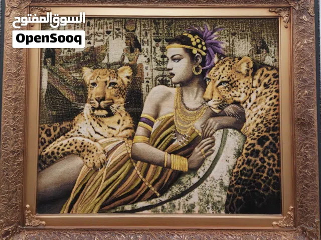 سجادة فاخرة يدوية بنقش كلئوباترا – فن إيراني أصيل