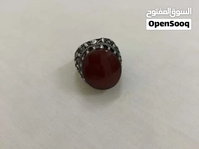 عقيق يماني كبدي بطن احمر درجة أولى...صياغة اليمن... مضمون أصلي