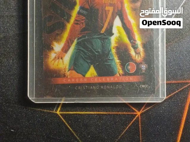 cristiano ronaldo classic celebration Match attax euro  2024 card with cover
