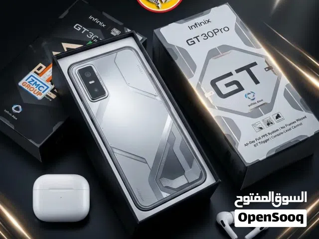 تلفون انفنيكس  Gt 30 pro  مستعمل بحالة الوكالة مع كامل أغراضه  رام 24  ذاكرة 256 و512 متوفر توصيل