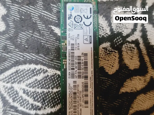 هارد مستعمل نظيف SSD M.2 Nvme من شركة الغنية عن اتعريف SAMSUNG العالمية سعة تخزين 1TB واحد تيرا.