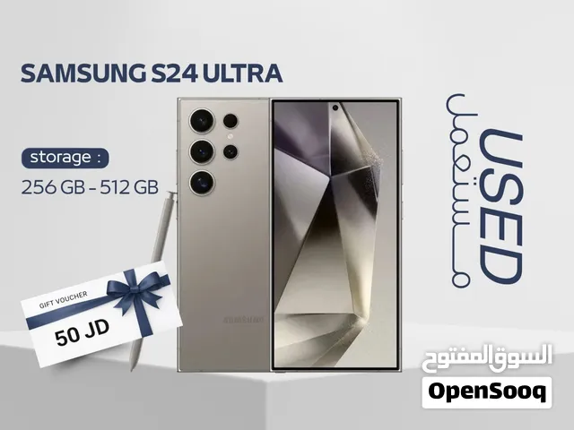 SAMSUNG S24 ULTRA ( 256GB ) / 12 RAM USED /// سامسونج اس 24 الترا ذاكرة 256 مستعمل بحاله الوكاله