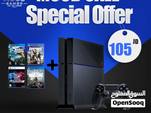 جهاز بلاي ستيشن 4 فات ps4 Fat Used بافضل سعر وتوب نظافة مكفول من MOOD Gaming