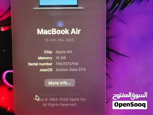 MacBook Air M4 16gb 256