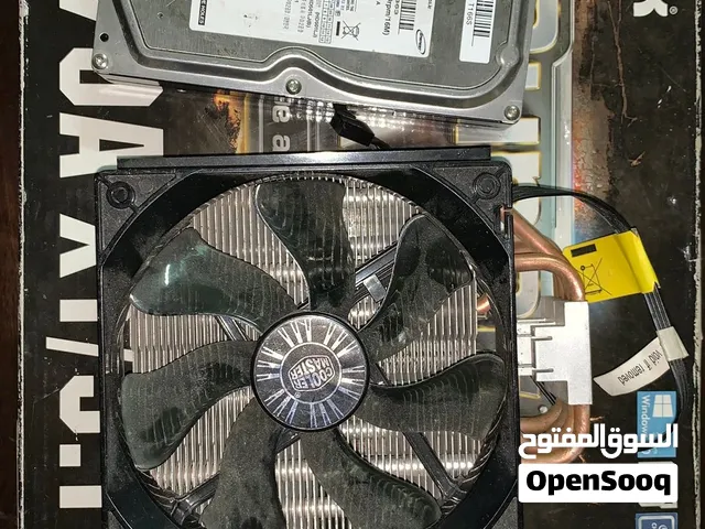 PC components Motherboard, HDD and 2 fans from cooler master