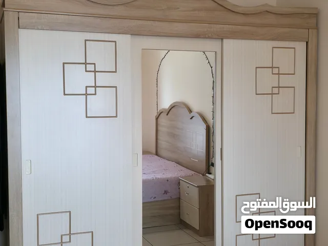 Custom-made MDF Wooden Bedroom Set with extra shelves and drawers غرفة نوم كاملة مفصلة مع اضافات