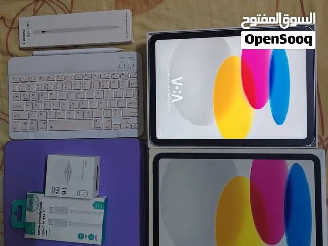 آيباد أبل 10 مستعمل 256 جيجابايت مع الكرتونة والشاحن