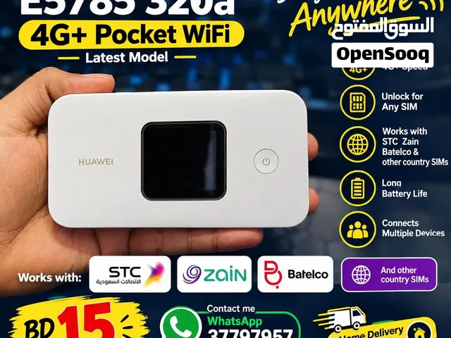 Huawei E5785-320a 4G+ Pocket Wi-Fi  Latest Model  Unlocked