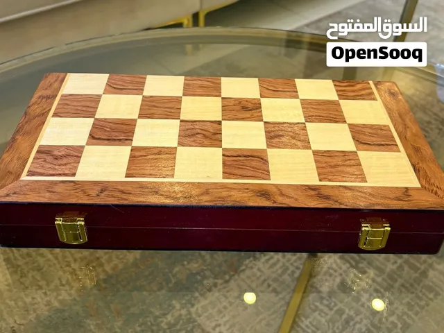 طقم شطرنج خشبي فاخر داخل صندوق – قطع شطرنج مميزة