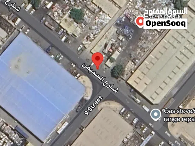 للبيع ارض صناعيه 10 مساحه 27،500 قدم شارع 24 مؤجره 360،000 أجار قديم ينتهي عقد الايجار يناير 2027