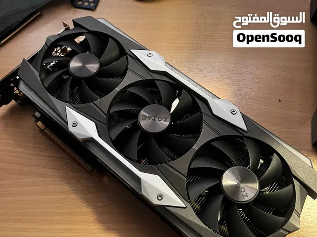 للبيع: كرت الشاشة القوي Zotac GTX 1080 Ti 11GB (بحالة ممتازة ومع الكرتون الأصلي)
