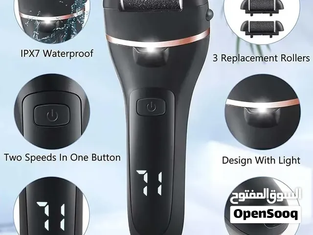 جهاز عنايه وإزالة وتنظيف القدم والجلد الميت الكهربائي (Electric Foot Callus Remover)، يأتي مع ملحقات
