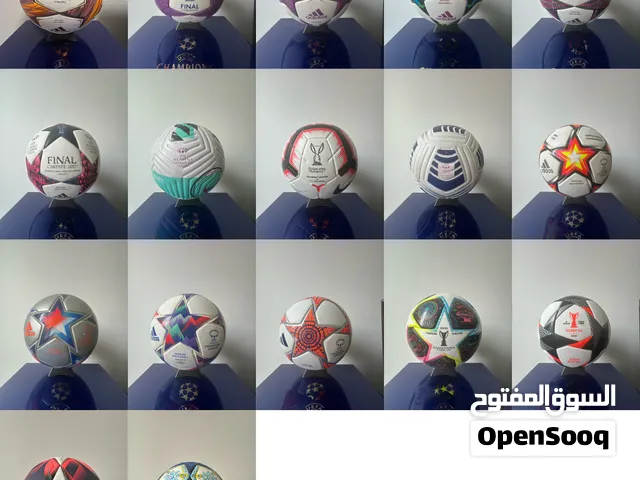 A collection of 12 Women's Champions League balls.