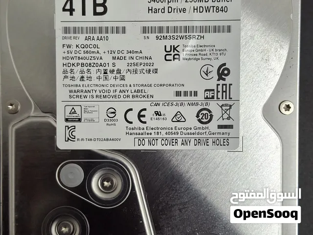 Western Digital WD Purple 4TB Surveillance HDD – WD42PURZ Price: AED 800 (Negotiable) Selling 2 Ps