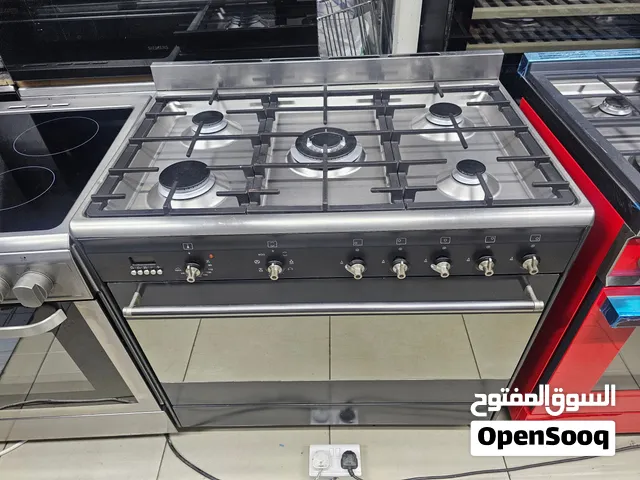 smeg gas stove oven electric 5 burner 90 cm size