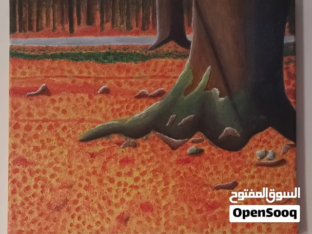 Autumn Roots A Handmade Painting لوحة مصنوعة يدويًا بعنوان جذور الخريف