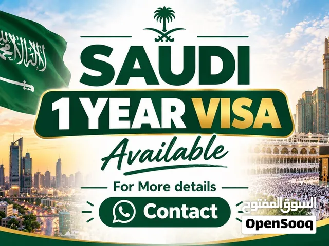 Saudi 1 Year (90 Days Visit Visa) Available