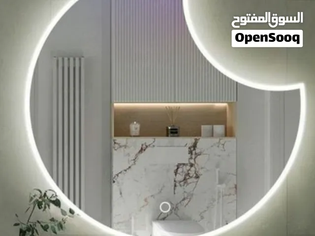 مرآة دائرية عصرية تفصيل حسب المقاس