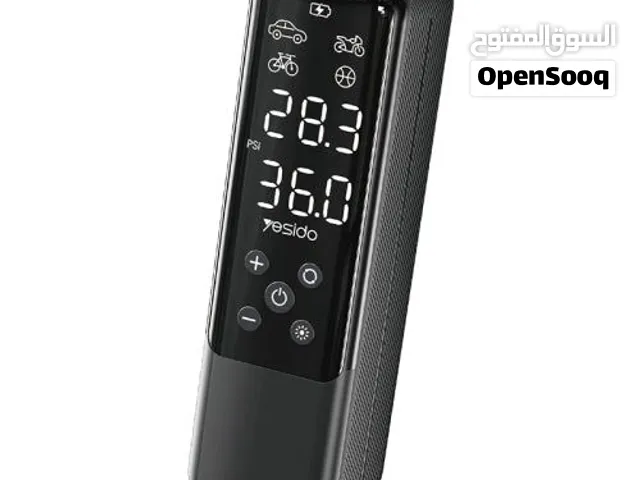 منفاخ إطارات سيارة YESIDO بقوة 150 PSI – شاشة رقمية – 15 ريال