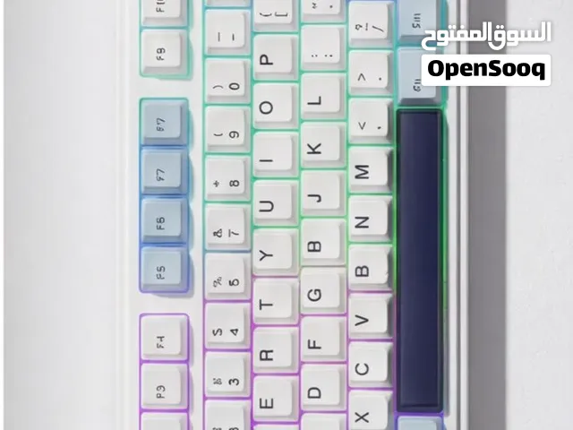 كيبورد aula f75 مستعمل استعمال بسيط جداً مع جميع ملحقاته