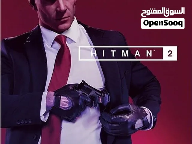 لعبة hitman 2 نسخة بلايستيشن 4 مع علبتها و مستلزماتها