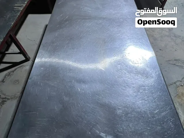 طاولتين ستيل متينات إيطالي طول 180 والثاني 150 عرض الاثنين 80