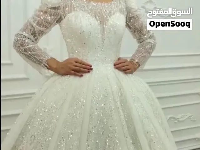# بدلات عرس ابيض  # ون سايز # فستان عرس # فساتين زفاف جديدة