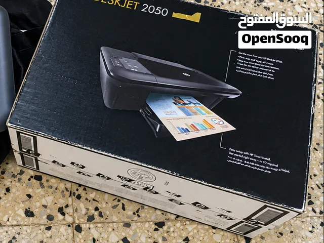 طابعة hp للبيع رقم 2050 تطبع ملون وعادي 3 في واحد