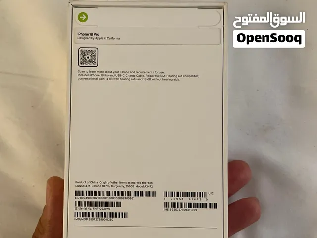 Iphone 18 pro 256gb LLC USA MODEL