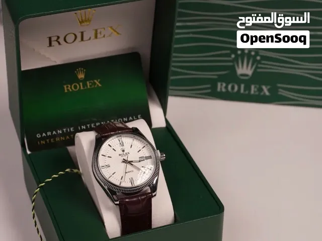 ساعة رولكس جلد ماستر