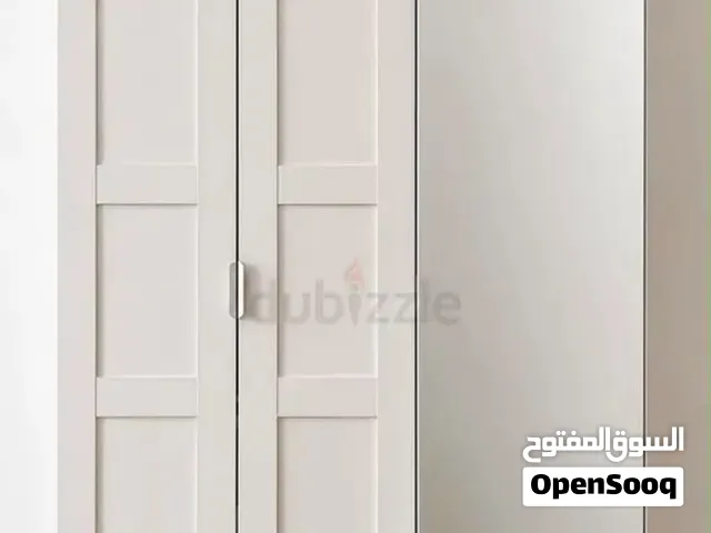 Customized White 3-Door Wardrobe with Mirror Panel — Good Condition