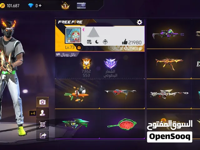 Free Fire Accounts and Characters for Sale in Jerusalem