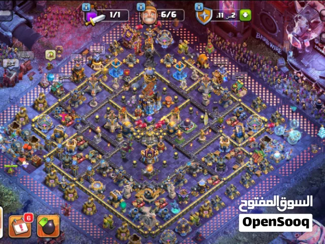 للبيع قرية كلاش TH18 شبه فل مع سكنات مميزة TH18 Almost Maxed Out!