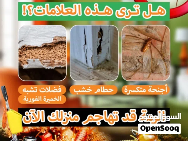 مكافحة الرمة الفل و البنايات والشقق والمحلات والمؤسسات الحكومية والخاصة