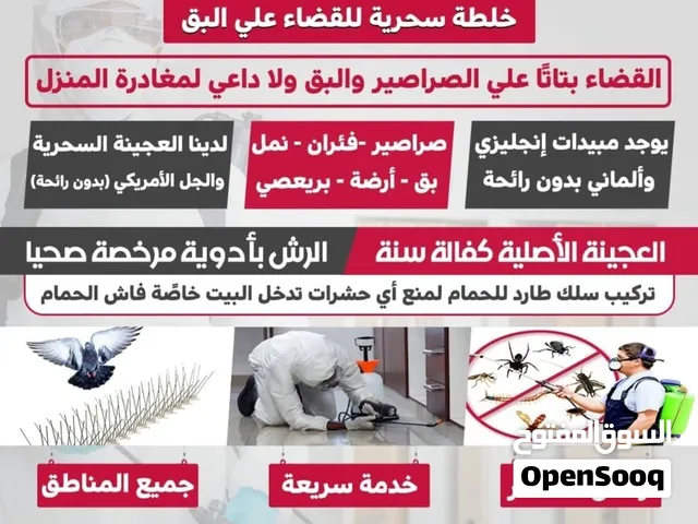 مكافحه حشرات وقوارض. تركيب طارد حمام