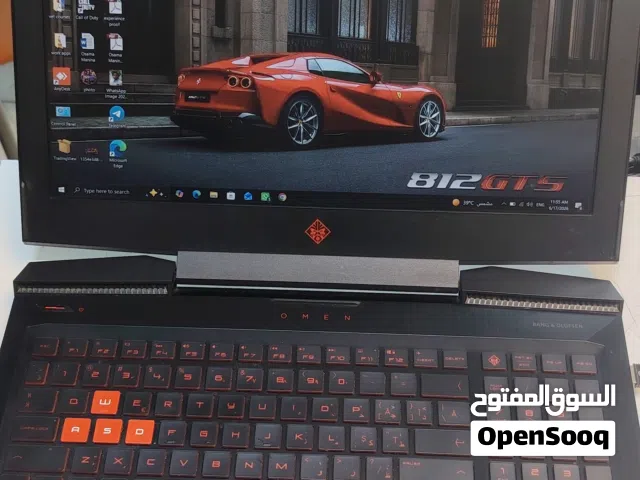 Gaming HP Omen laptop used for +1 year +12 gb ram + 500 gb SSD hardisk + format & windows install