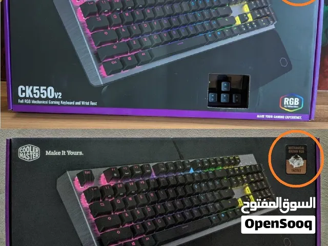 Cooler Master Keyboard CK550 V2 RGB brown Switch and red