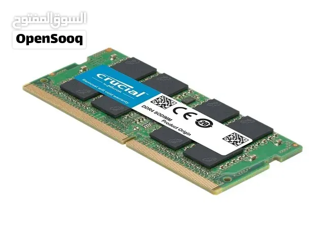 crucial 32gb ddr4-3200 sodimm  ذاكرة كروشال 32 جيجابايت DDR4-3200 SODIMM (laptop)